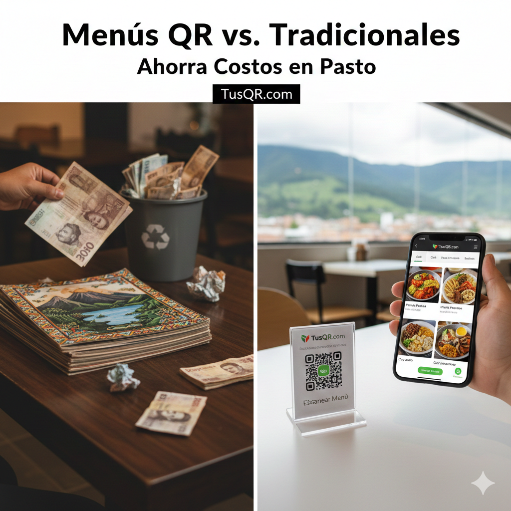 Menús QR vs. Tradicionales: Ahorra Costos en Tu Negocio en Pasto