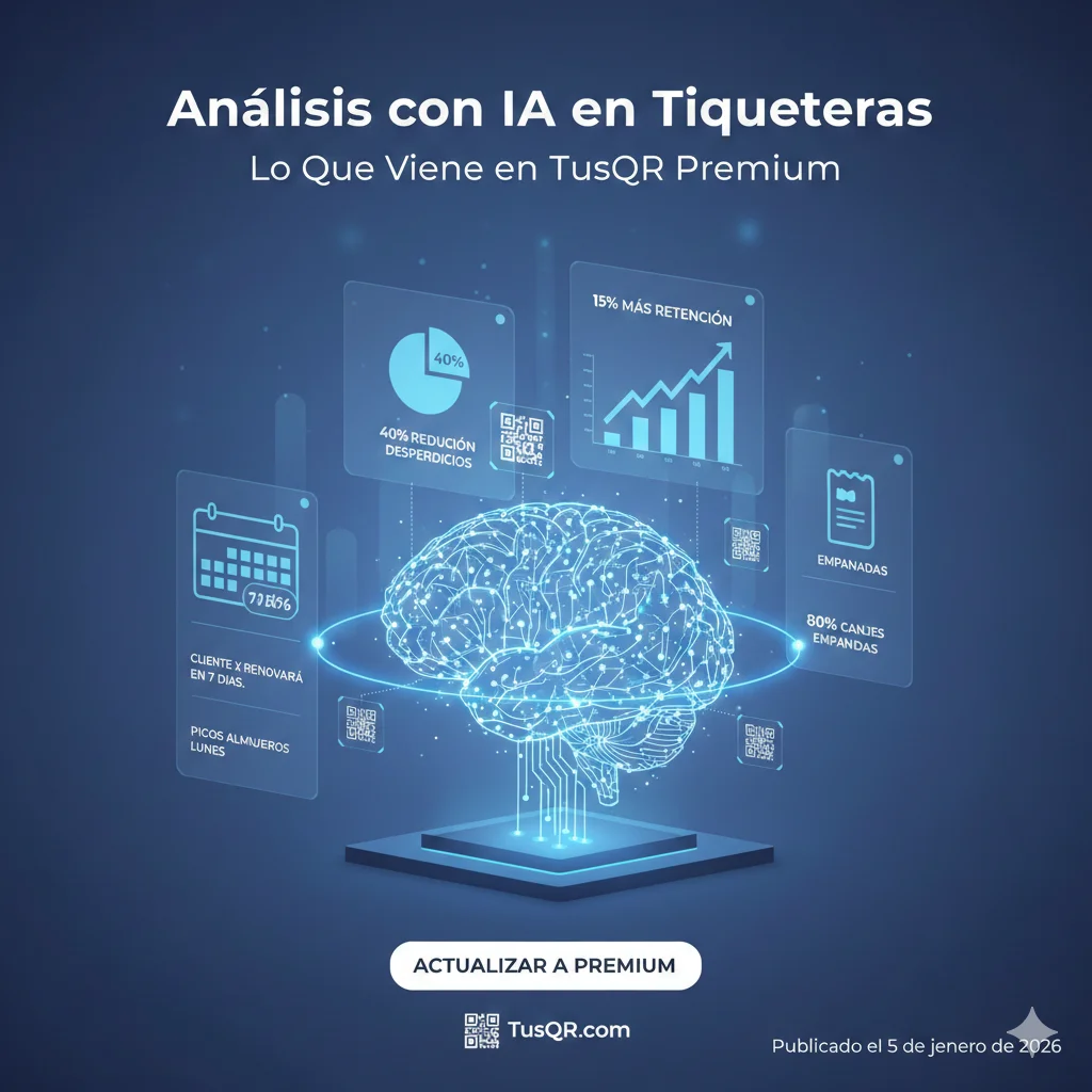 Análisis con IA en Tiqueteras: Lo Que Viene en TusQR Premium