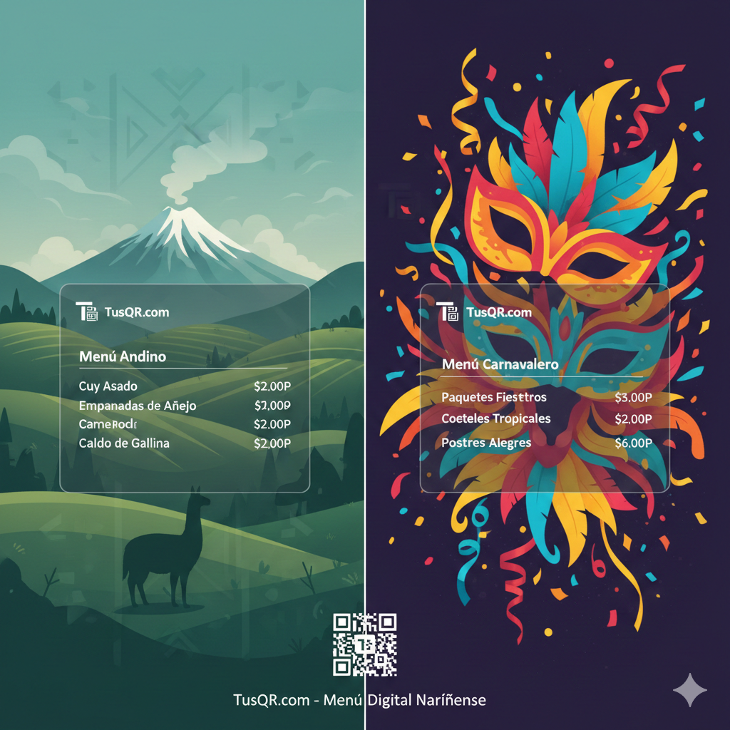 Cómo Elegir Temas para Menús Digitales: Inspirados en la Cultura Nariñense